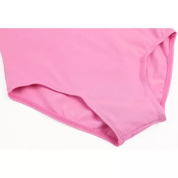 Zaclotre Girls Straps Hollow Back Leotard for Ballet DanceBallet Pink