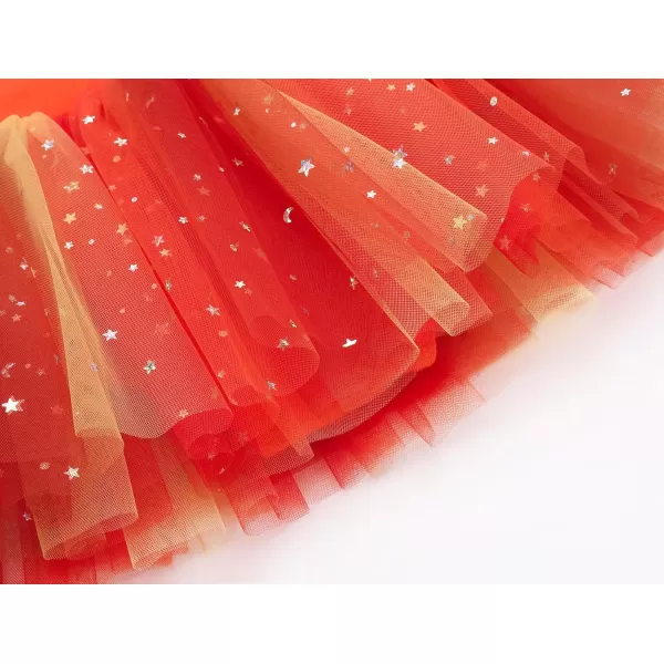 Zaclotre Kid Girls Long Sleeve Leotards Ballet Dance Sparkly Tutu Dress Ballerina OutfitsOrange