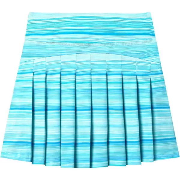 Zaclotre Girls Pleated Tennis Skirt with Shorts Pockets Elastic Athletic Golf Skirts Lightweight Workout Running Sports SkortTie Dye 2
