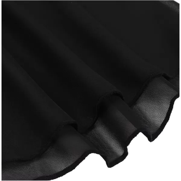 Zaclotre 3 Pack Girls Ballet Skirts Dance Skirt Chiffon Wrap for ToddlerKidsLittle Girl DancewearBlack