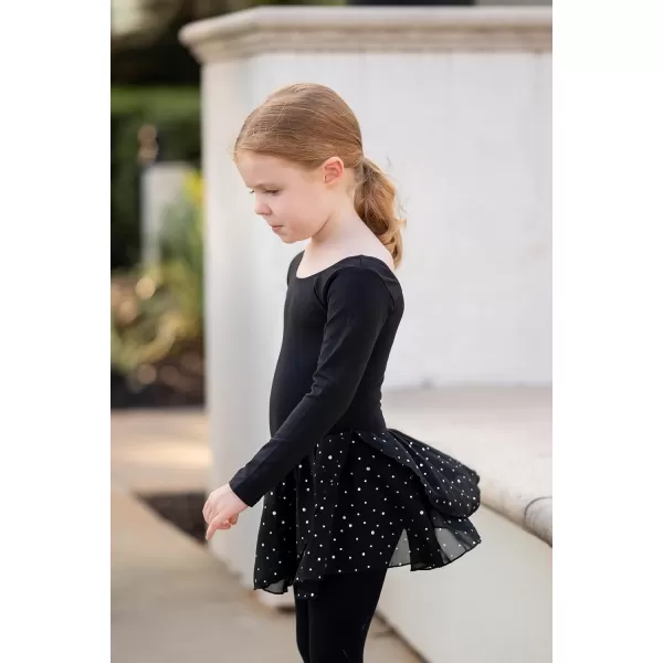 Arshiner Kids Girls Classic Long Sleeve Leotard Dance Ballet DressZblack