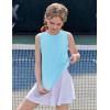 imageZaclotre Girls Athletic Tank Tops Lightweight Stretchy Soft Basic Sleeveless Shirts for Kid Summer ClothesBlue