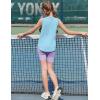 imageZaclotre Girls Athletic Tank Tops Lightweight Stretchy Soft Basic Sleeveless Shirts for Kid Summer ClothesBlue