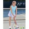 imageZaclotre Girls Athletic Tank Tops Lightweight Stretchy Soft Basic Sleeveless Shirts for Kid Summer ClothesBlue