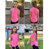 imageZaclotre Girls Athletic Tank Tops Lightweight Stretchy Soft Basic Sleeveless Shirts for Kid Summer ClothesNeon Pink