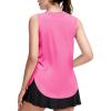 imageZaclotre Girls Athletic Tank Tops Lightweight Stretchy Soft Basic Sleeveless Shirts for Kid Summer ClothesNeon Pink