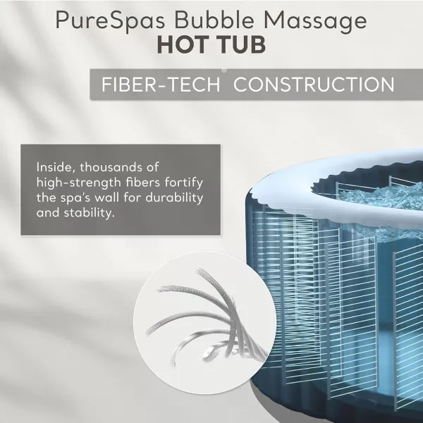 INTEX 28429EP PureSpa Plus Bubble Massage Spa Set Includes Energy Efficient Spa Cover  2 Contoured Headrest  LED Light  4 Person Capacity  77quot x 28quotSahara