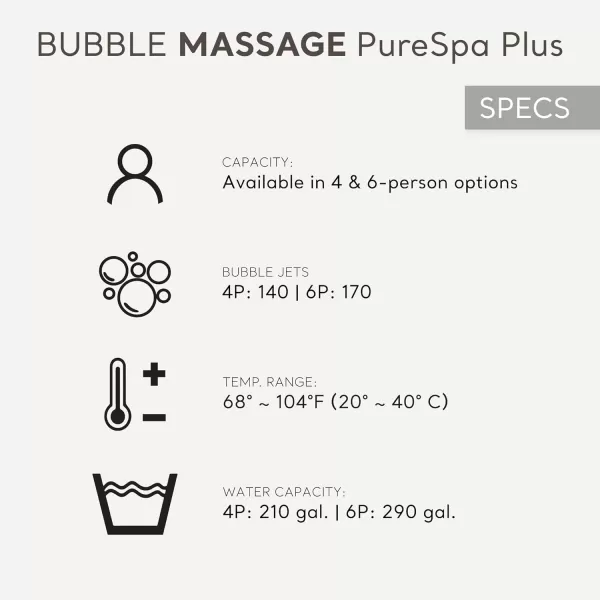 INTEX 28429EP PureSpa Plus Bubble Massage Spa Set Includes Energy Efficient Spa Cover  2 Contoured Headrest  LED Light  4 Person Capacity  77quot x 28quotCobalt
