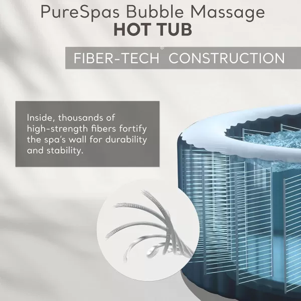 INTEX 28429EP PureSpa Plus Bubble Massage Spa Set Includes Energy Efficient Spa Cover  2 Contoured Headrest  LED Light  4 Person Capacity  77quot x 28quotSahara