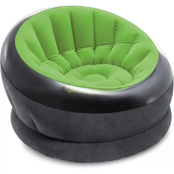 INTEX 68582EP Inflatable Empire Chair Durable Outdoor Use  2PLY Laminate  Velvety Surface  Flocked Construction  Colors May Vary