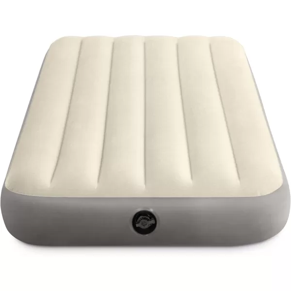 Intex 64102E DuraBeam Standard SingleHigh Air Mattress FiberTech  Full Size  10in Bed Height  600lb Weight Capacity  Pump Sold SeparatelyTwin