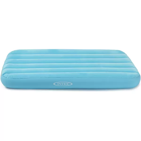 Intex 66803EP Cozy Kidz Inflatable Airbed FiberTech  Velvety Soft Surface  Carry Bag Included  Color May Vary  345quot x 62quot x 7quotInflatable Airbed