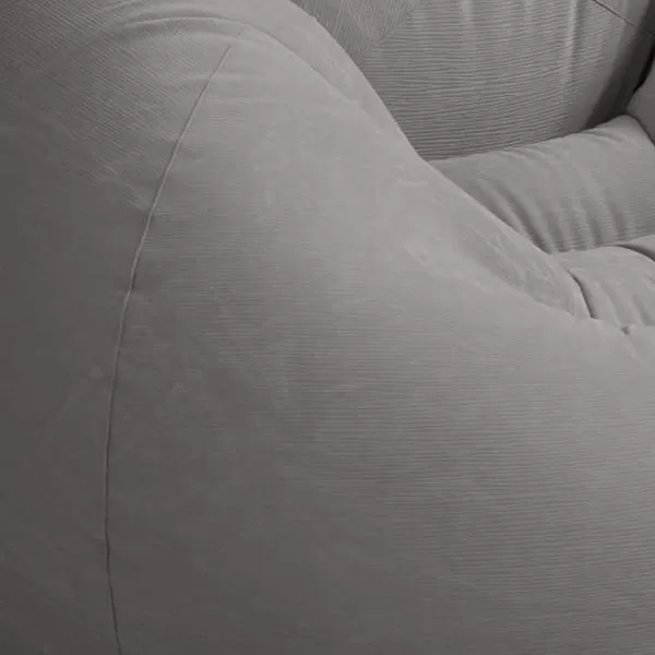 Intex 68579EP Beanless Bag Inflatable Lounge Chair Corduroy Textured Flocking  Durable Vinyl  Folds Compactly  220lb Weight Capacity  45quot x 45quot x 28quot
