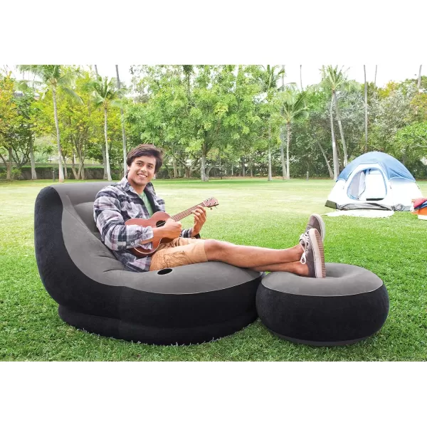 Intex Inflatable Ultra Lounge with Ottoman2 Pack