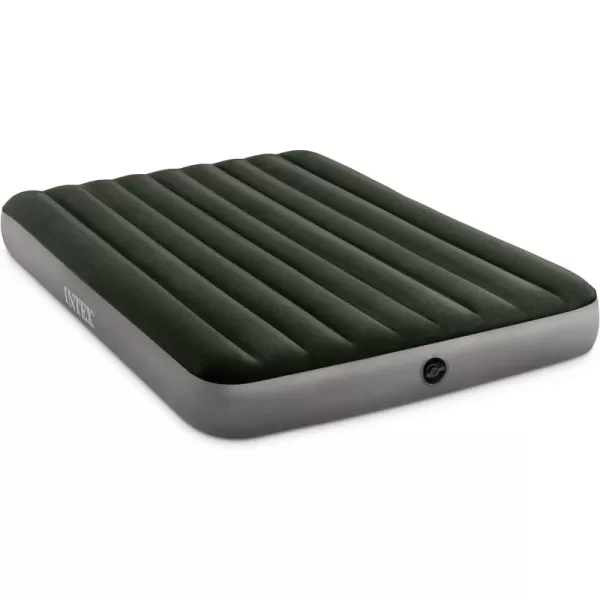 INTEX 64779E DuraBeam Standard Prestige Air Mattress FiberTech  Queen Size  HandHeld Battery Pump  10in Bed Height  600lb Weight CapacityQueen US Standard