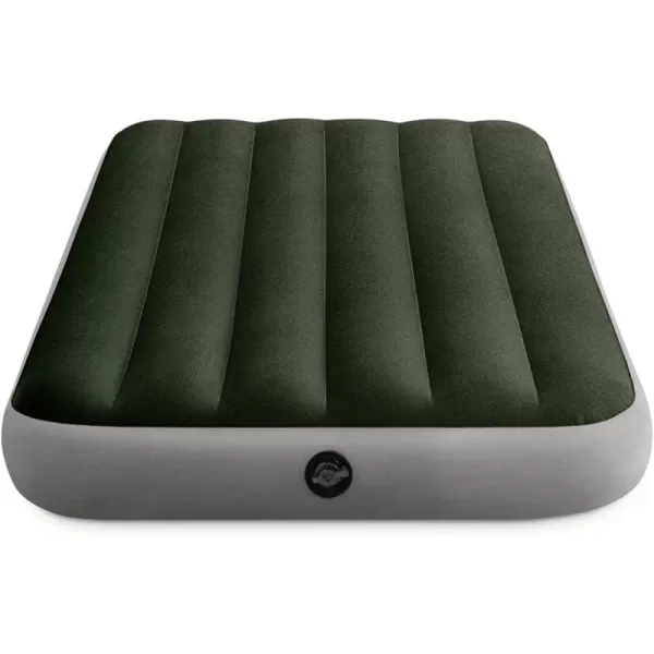 INTEX 64779E DuraBeam Standard Prestige Air Mattress FiberTech  Queen Size  HandHeld Battery Pump  10in Bed Height  600lb Weight CapacityTwin