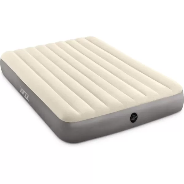 Intex 64102E DuraBeam Standard SingleHigh Air Mattress FiberTech  Full Size  10in Bed Height  600lb Weight Capacity  Pump Sold SeparatelyQueen