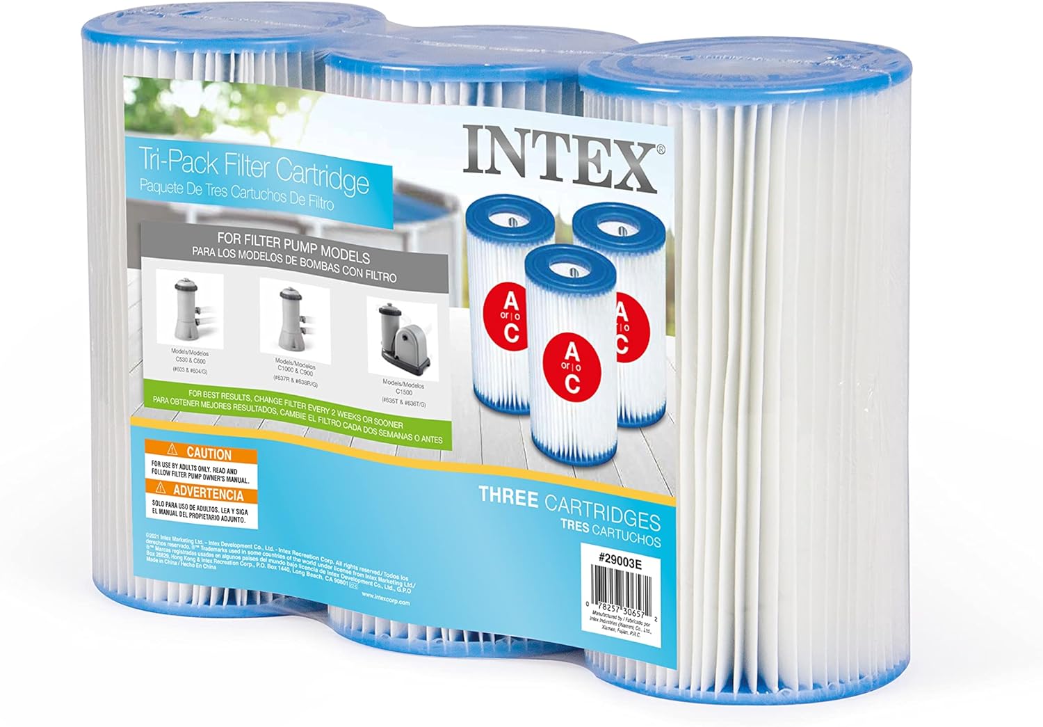 Intex Type A or C Filter Cartridge for PoolsType A
