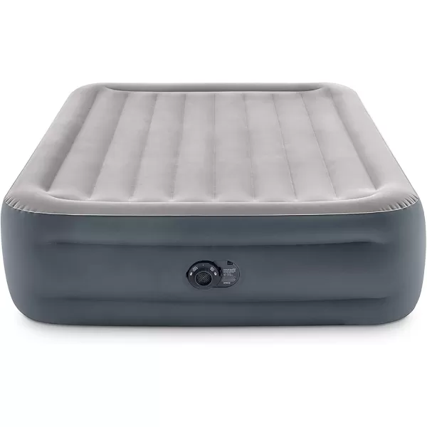 INTEX 64125ED DuraBeam Plus Essential Rest Air Mattress  FiberTech  Queen Size  Builtin Electric Pump  18in Bed Height  600lb Weight CapacityAirbed