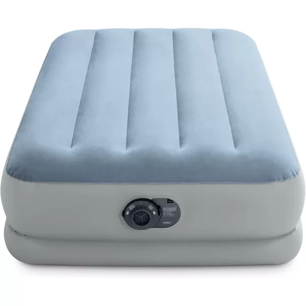 INTEX 64159E DuraBeam Plus MidRise Air Mattress FiberTech  Queen Size  Builtin USB Electric Pump  14in Bed Height  600lb Weight CapacityAirbed