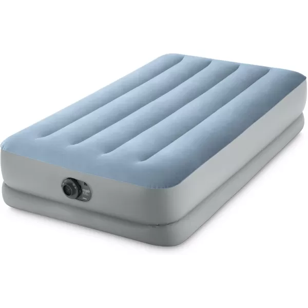 INTEX 64159E DuraBeam Plus MidRise Air Mattress FiberTech  Queen Size  Builtin USB Electric Pump  14in Bed Height  600lb Weight CapacityAirbed