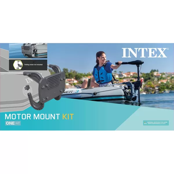 INTEX 68624EP Motor Mount Kit Easy to Attach  Heavyduty Composite Mount  Marine Plywood  Aluminum Support Arms  Fits up to 30 HP Motors1 Pack