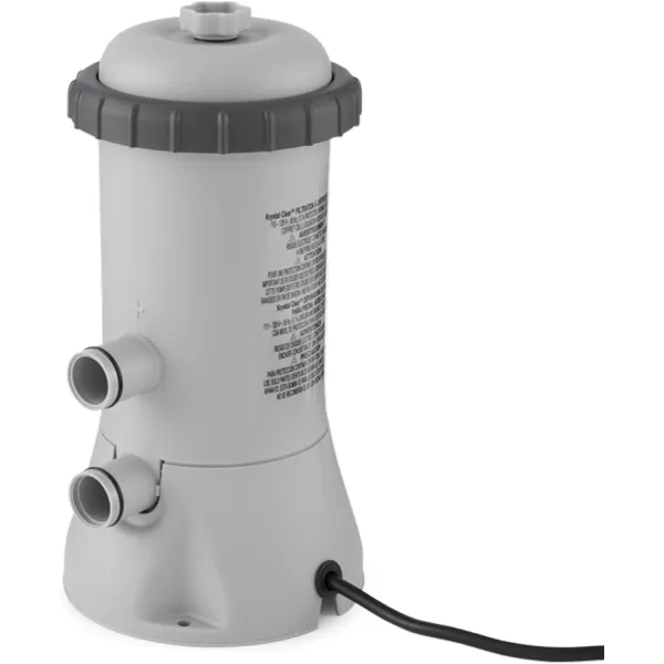INTEX C1500 Krystal Clear Cartridge Filter Pump for Above Ground Pools 1500 GPH Pump Flow Rate  Improved Circulation and Filtration  Easy Installation  Improved Water Clarity  EasytoClean530 Gallons Per Hour