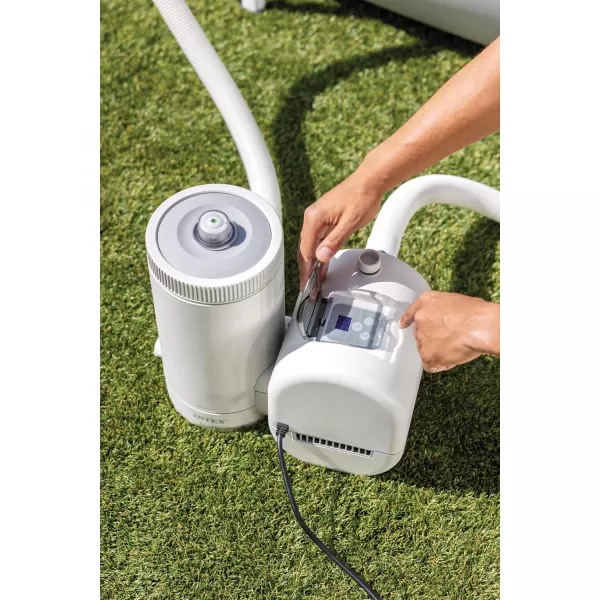 INTEX C1500 Krystal Clear Cartridge Filter Pump for Above Ground Pools 1500 GPH Pump Flow Rate  Improved Circulation and Filtration  Easy Installation  Improved Water Clarity  EasytoClean2 500 Gallons Per Hour