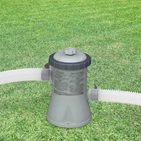 INTEX C1500 Krystal Clear Cartridge Filter Pump for Above Ground Pools 1500 GPH Pump Flow Rate  Improved Circulation and Filtration  Easy Installation  Improved Water Clarity  EasytoClean330 Gallons Per Hour