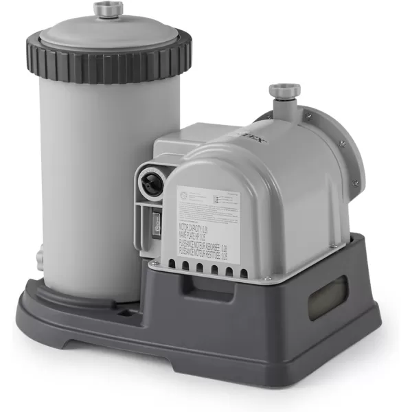INTEX C1500 Krystal Clear Cartridge Filter Pump for Above Ground Pools 1500 GPH Pump Flow Rate  Improved Circulation and Filtration  Easy Installation  Improved Water Clarity  EasytoClean2 500 Gallons Per Hour