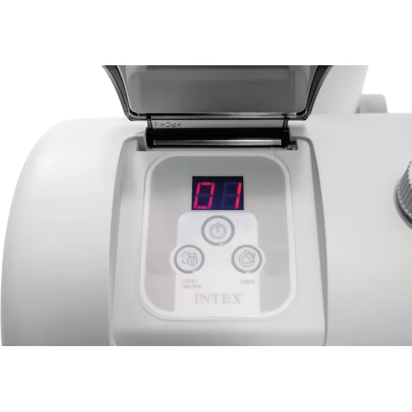 INTEX C1500 Krystal Clear Cartridge Filter Pump for Above Ground Pools 1500 GPH Pump Flow Rate  Improved Circulation and Filtration  Easy Installation  Improved Water Clarity  EasytoClean2 500 Gallons Per Hour