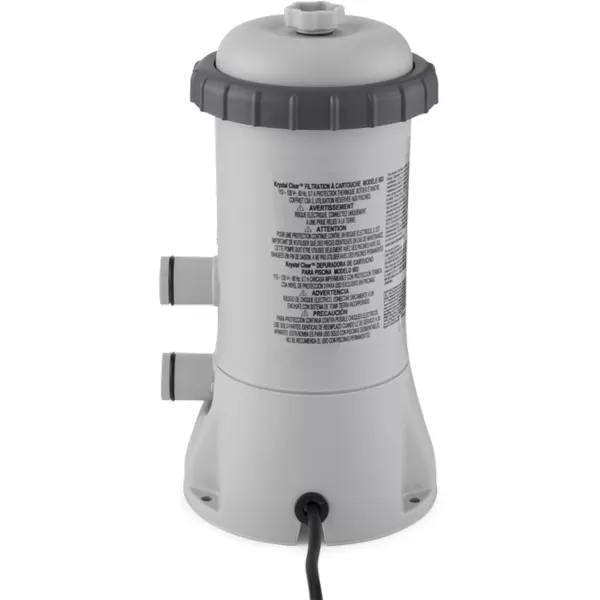 INTEX C1500 Krystal Clear Cartridge Filter Pump for Above Ground Pools 1500 GPH Pump Flow Rate  Improved Circulation and Filtration  Easy Installation  Improved Water Clarity  EasytoClean1 000 Gallons Per Hour