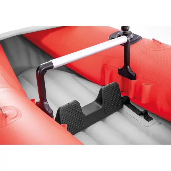 INTEX Excursion Pro Inflatable Kayak Series Includes Deluxe 86in Kayak Paddles and HighOutput Pump  SuperTough PVC  Adjustable Bucket Seat  Fishing Rod Holders  Grab Handles1Person