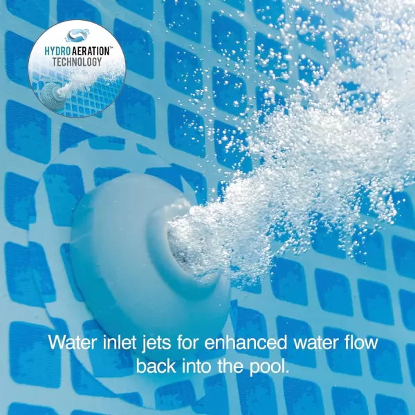 INTEX QS1200 Krystal Clear Saltwater Chlorine System for Above Ground Pools Keeps Water Clear  Removes Bacteria  Reduces Chemical Use  Sleek Control Panel with Buttons  Up to 15000 Gallon PoolsSand Filter Pump  Saltwater System