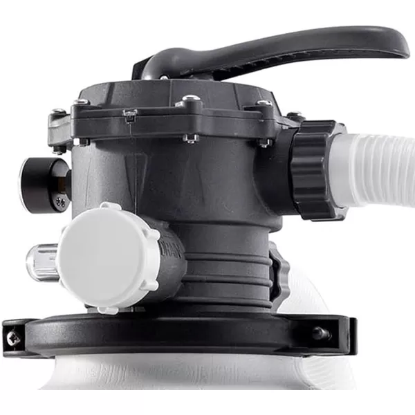 INTEX QS1200 Krystal Clear Saltwater Chlorine System for Above Ground Pools Keeps Water Clear  Removes Bacteria  Reduces Chemical Use  Sleek Control Panel with Buttons  Up to 15000 Gallon PoolsSand Filter Pump  Saltwater System