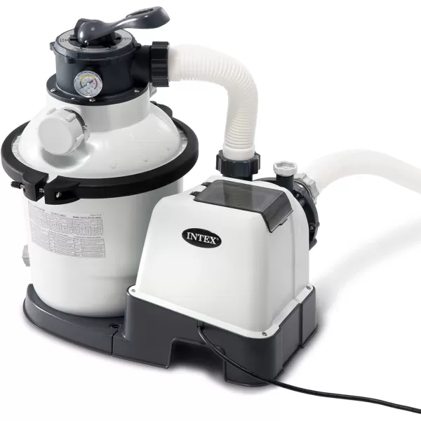 INTEX SX925 Krystal Clear Sand Filter Pool Pump for Above Ground Pools 925 GPH Pump Flow Rate  Improved Circulation and Filtration  Easy Installation  Improved Water Clarity  EasytoClean1 500 Gallons Per Hour