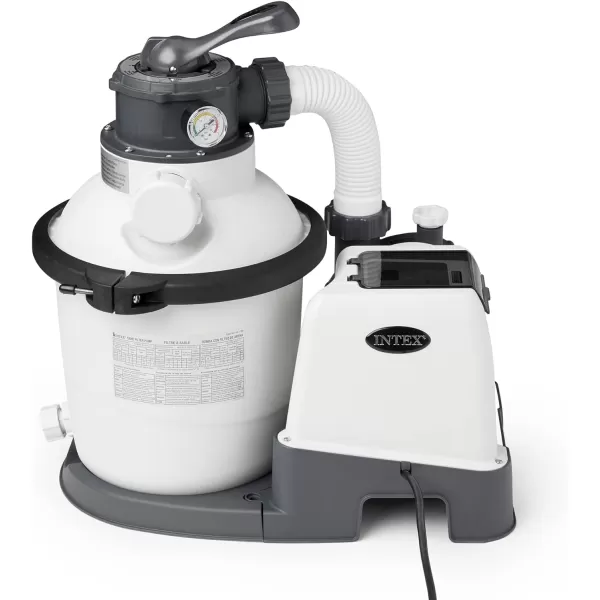 INTEX SX925 Krystal Clear Sand Filter Pool Pump for Above Ground Pools 925 GPH Pump Flow Rate  Improved Circulation and Filtration  Easy Installation  Improved Water Clarity  EasytoClean1 500 Gallons Per Hour