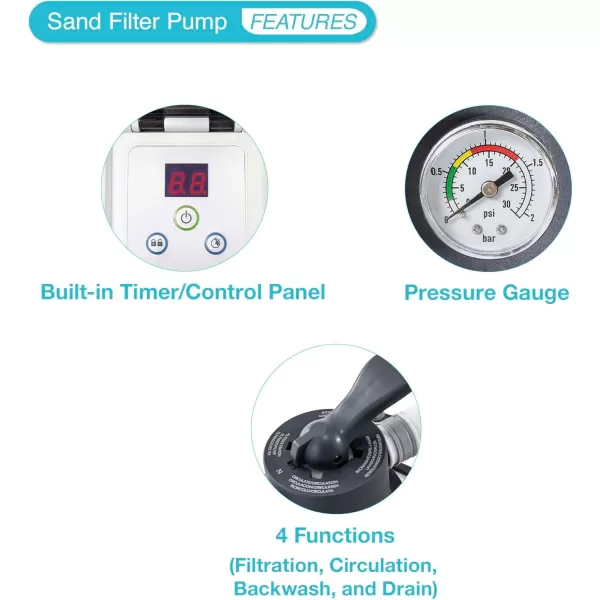 INTEX SX925 Krystal Clear Sand Filter Pool Pump for Above Ground Pools 925 GPH Pump Flow Rate  Improved Circulation and Filtration  Easy Installation  Improved Water Clarity  EasytoClean925 Gallons Per Hour