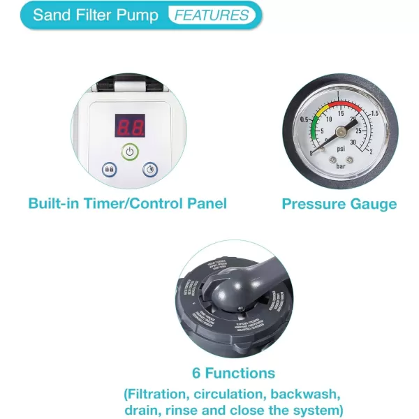INTEX SX925 Krystal Clear Sand Filter Pool Pump for Above Ground Pools 925 GPH Pump Flow Rate  Improved Circulation and Filtration  Easy Installation  Improved Water Clarity  EasytoClean1 500 Gallons Per Hour