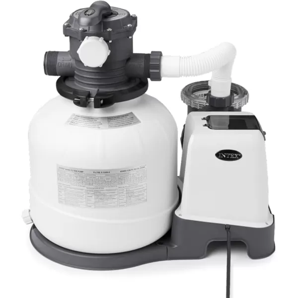 INTEX SX925 Krystal Clear Sand Filter Pool Pump for Above Ground Pools 925 GPH Pump Flow Rate  Improved Circulation and Filtration  Easy Installation  Improved Water Clarity  EasytoClean2 800 Gallon Per Hour