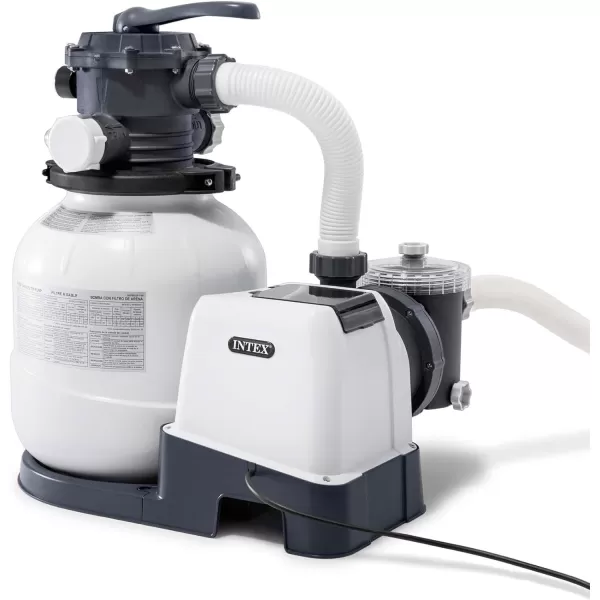 INTEX SX925 Krystal Clear Sand Filter Pool Pump for Above Ground Pools 925 GPH Pump Flow Rate  Improved Circulation and Filtration  Easy Installation  Improved Water Clarity  EasytoClean2 100 Gallons Per Hour