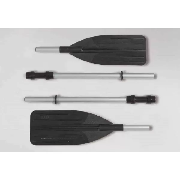 INTEX Seahawk Inflatable Boat Series Includes Deluxe Aluminum Oars and HighOutput Pump  SuperStrong PVC  Fishing Rod Holders  Heavy Duty Grab Handles  Gear PouchSeahawk 4