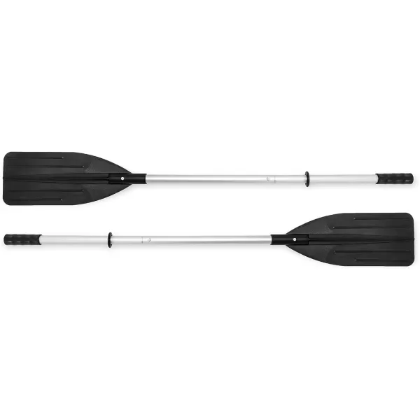 INTEX Seahawk Inflatable Boat Series Includes Deluxe Aluminum Oars and HighOutput Pump  SuperStrong PVC  Fishing Rod Holders  Heavy Duty Grab Handles  Gear PouchSeahawk 3
