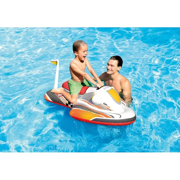 INTEX Wave Rider Inflatable Pool Float Pool Toy For Kids  HeavyDuty Handle  88lb Weight Capacity  46quot x 305quot  For Ages 3