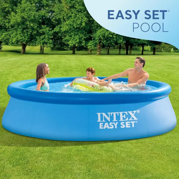 Intex 28165EH Easy Set Inflatable Swimming Pool Set 15ft x 42in  Includes 1000 GPH Cartridge Filter Pump  Removable Ladder  Pool Cover  Ground Cloth10FT x 30IN