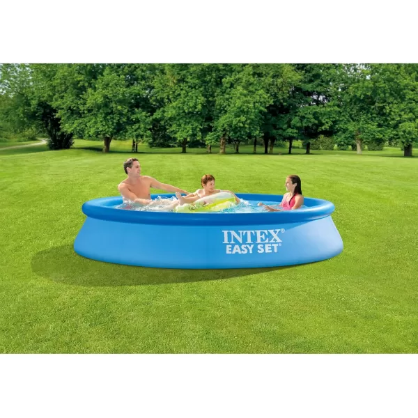 Intex 28165EH Easy Set Inflatable Swimming Pool Set 15ft x 42in  Includes 1000 GPH Cartridge Filter Pump  Removable Ladder  Pool Cover  Ground Cloth10FT x 24IN
