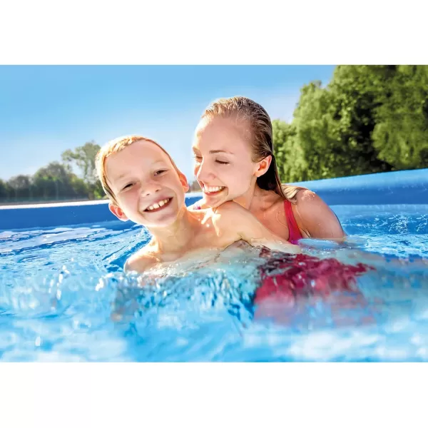Intex 28165EH Easy Set Inflatable Swimming Pool Set 15ft x 42in  Includes 1000 GPH Cartridge Filter Pump  Removable Ladder  Pool Cover  Ground Cloth10FT x 24IN