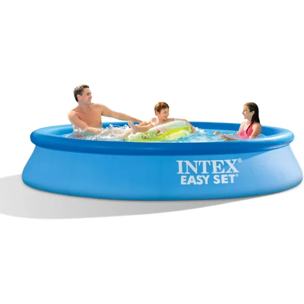 Intex 28165EH Easy Set Inflatable Swimming Pool Set 15ft x 42in  Includes 1000 GPH Cartridge Filter Pump  Removable Ladder  Pool Cover  Ground Cloth10FT x 24IN