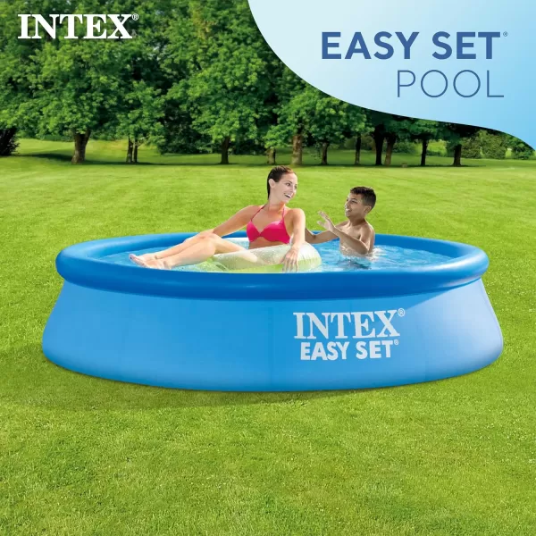 Intex 28165EH Easy Set Inflatable Swimming Pool Set 15ft x 42in  Includes 1000 GPH Cartridge Filter Pump  Removable Ladder  Pool Cover  Ground Cloth8FT x 24IN