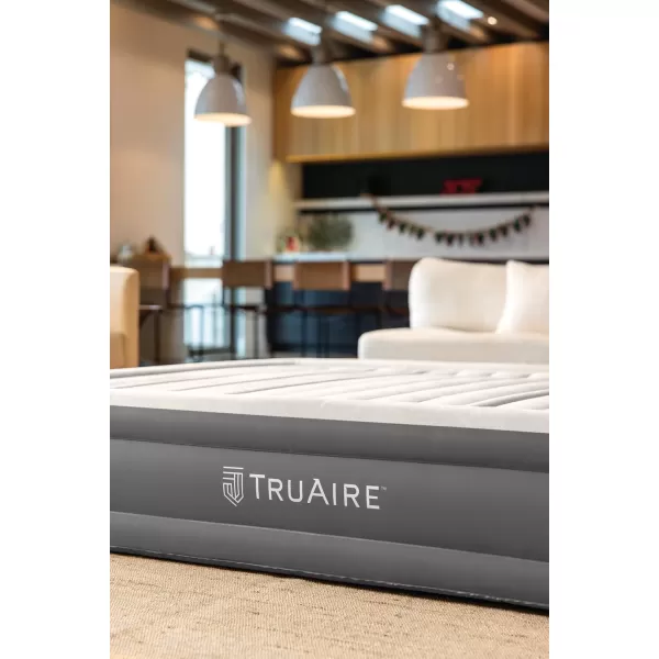 Intex 64021E TruAire Luxury Air Mattress FiberTech  Builtin Electric Pump  Multizone Support SystemTruAire TPU Luxury Air Mattress